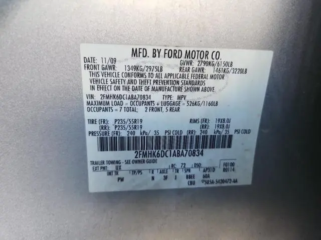 2010 FORD FLEX LIMITED  