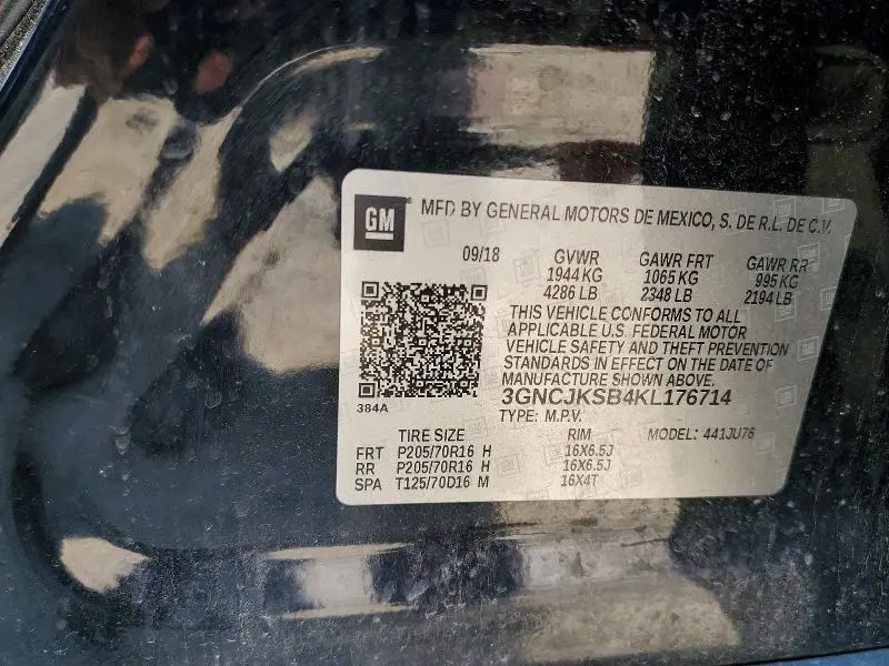 2019 CHEVROLET TRAX LS  