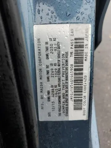 2016 MAZDA 6 TOURING