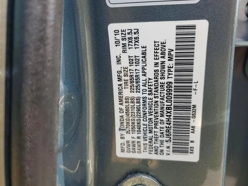 2011 HONDA CR-V SE  