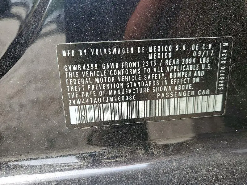2018 VOLKSWAGEN GTI S  
