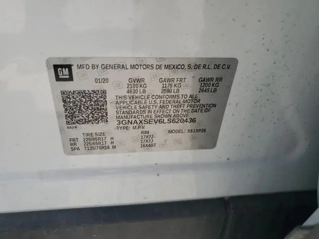 2020 CHEVROLET EQUINOX LS