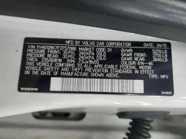 2015 VOLVO XC60 T5 PREMIER  