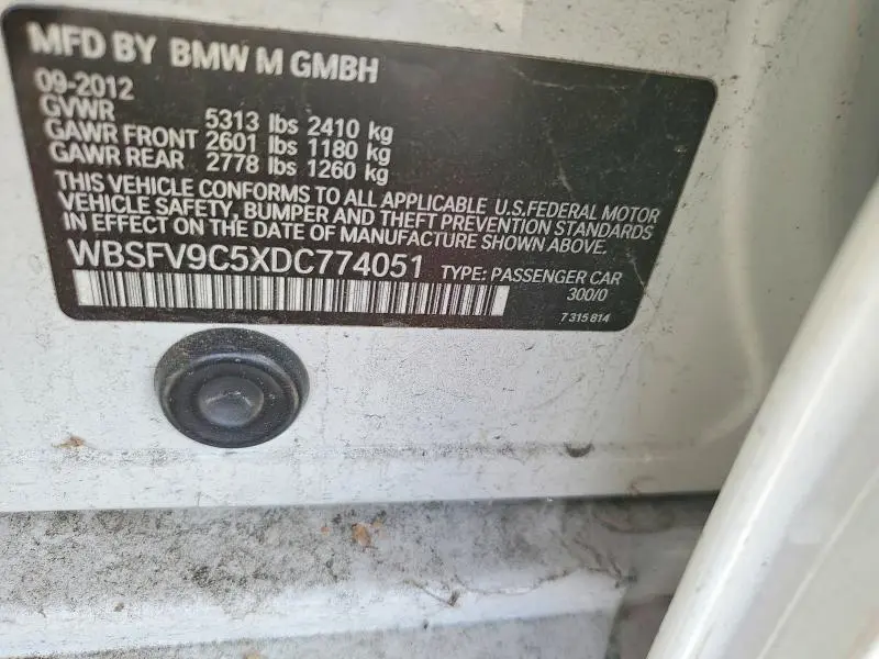 2013 BMW M5   