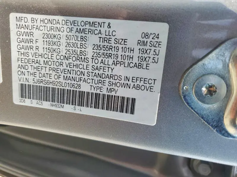 2025 HONDA CR-V SPORT TOURING  