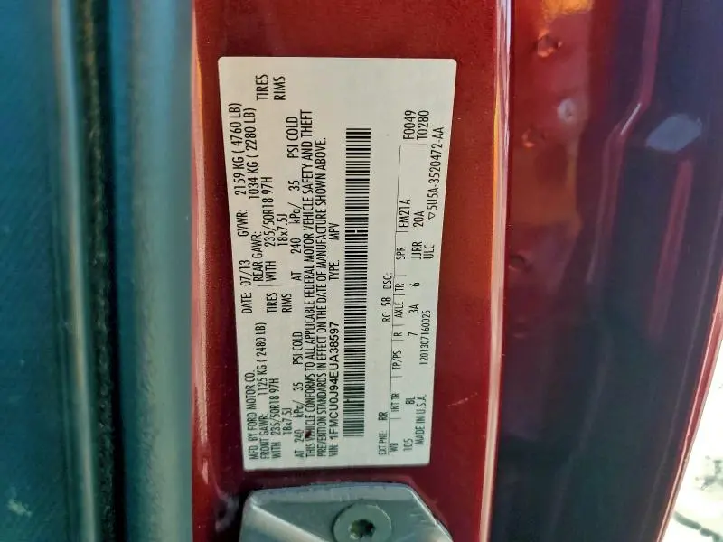 2014 FORD ESCAPE TITANIUM  
