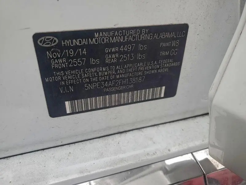 2015 HYUNDAI SONATA SPORT  