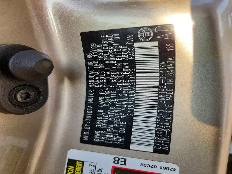2010 TOYOTA COROLLA LE  