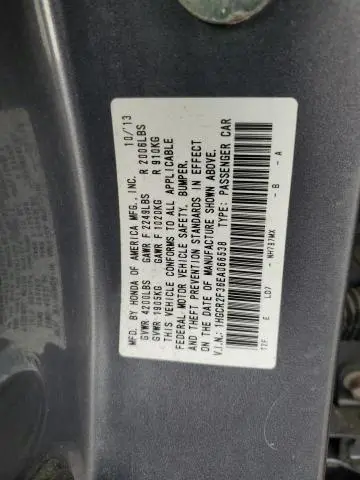 2014 HONDA ACCORD LX  