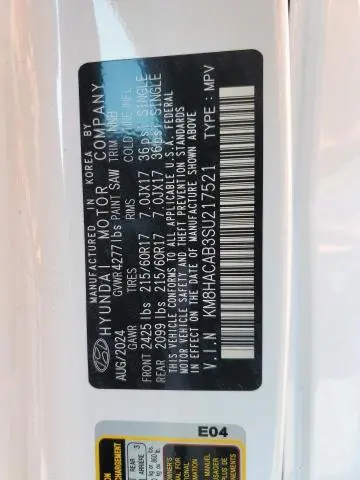 2025 HYUNDAI KONA SE  