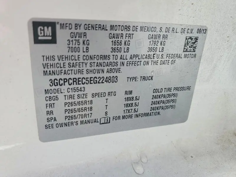 2014 CHEVROLET SILVERADO C1500 LT  