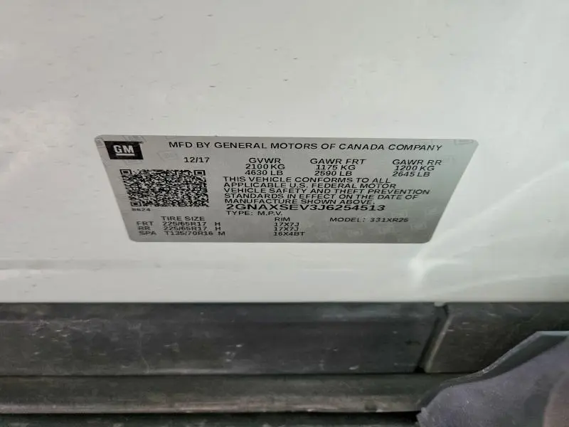 2018 CHEVROLET EQUINOX LT  