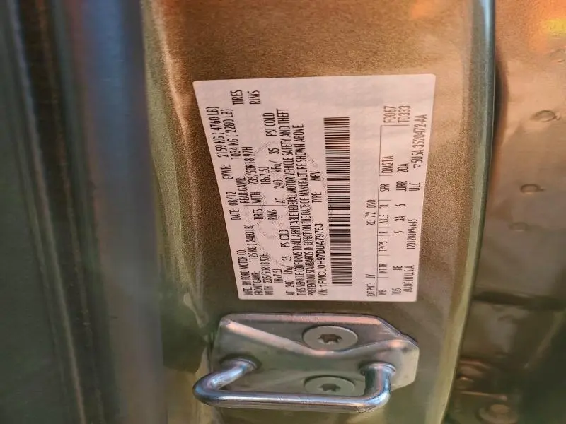 2013 FORD ESCAPE SEL  