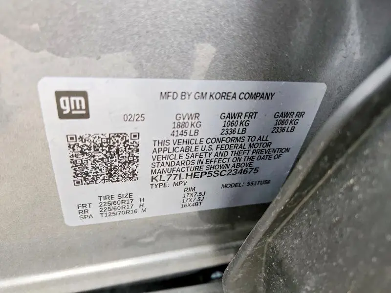 2025 CHEVROLET TRAX 1LT  