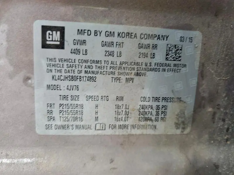 2015 BUICK ENCORE PREMIUM  