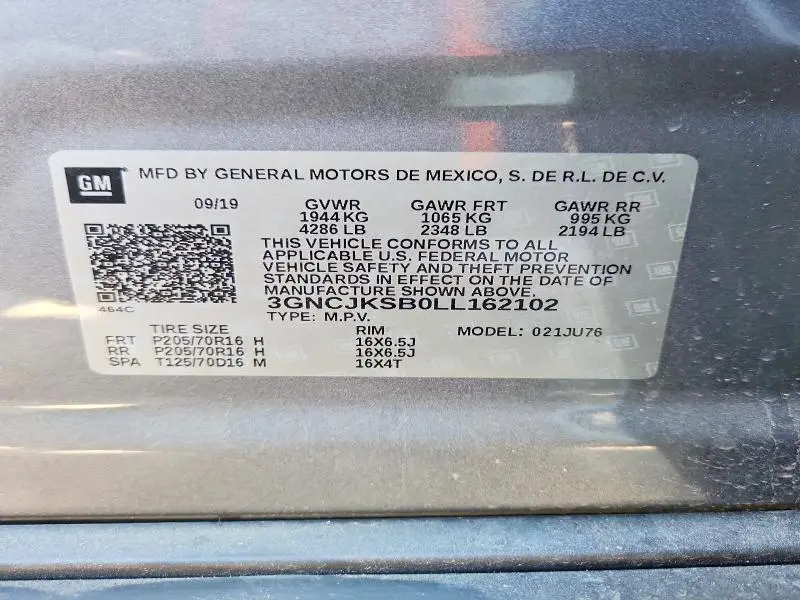 2020 CHEVROLET TRAX LS  