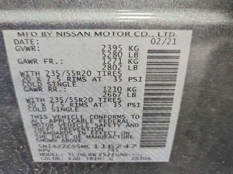 2021 NISSAN MURANO SL  