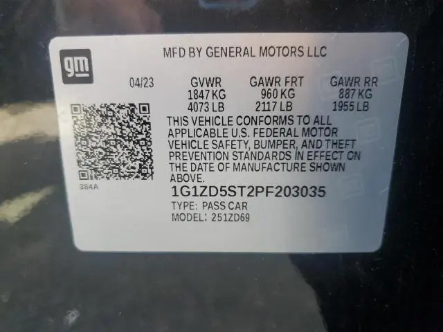 2023 CHEVROLET MALIBU LT  