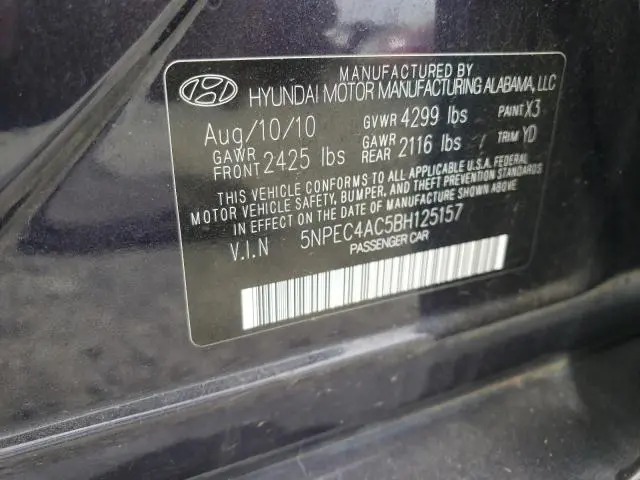 2011 HYUNDAI SONATA SE