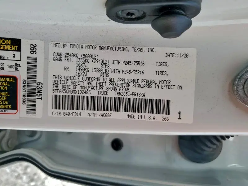 2021 TOYOTA TACOMA DOUBLE CAB  