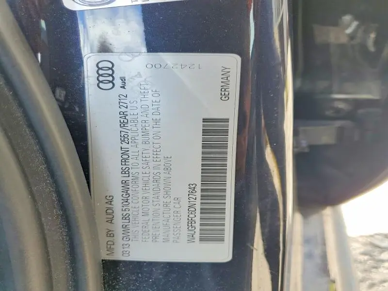 2013 AUDI A6 PREMIUM PLUS  