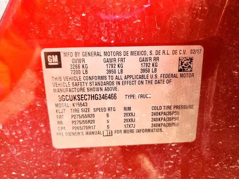 2017 CHEVROLET SILVERADO K1500 LTZ  