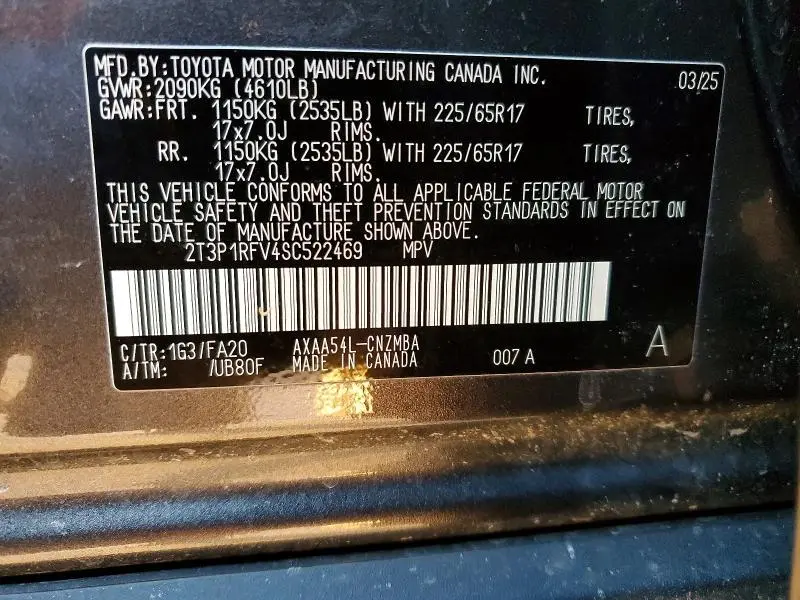 2025 TOYOTA RAV4 XLE  