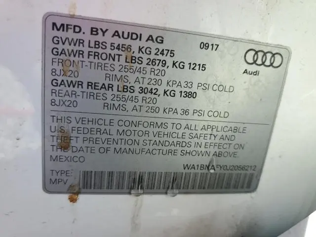 2018 AUDI Q5 PREMIUM PLUS  