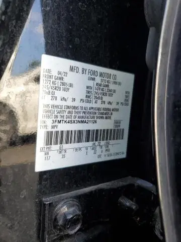 2022 FORD MUSTANG MACH-E GT  