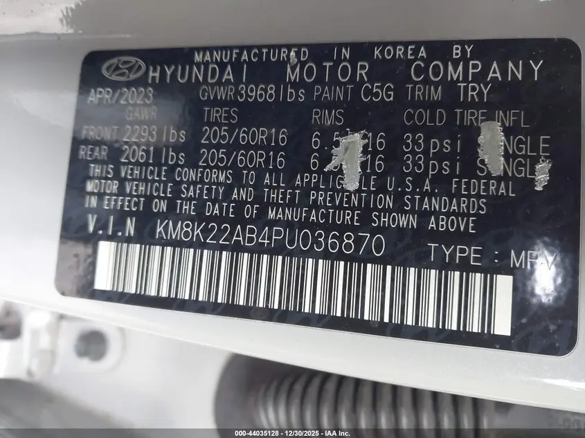 2023 HYUNDAI KONA SE