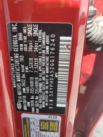 2016 KIA SORENTO EX  