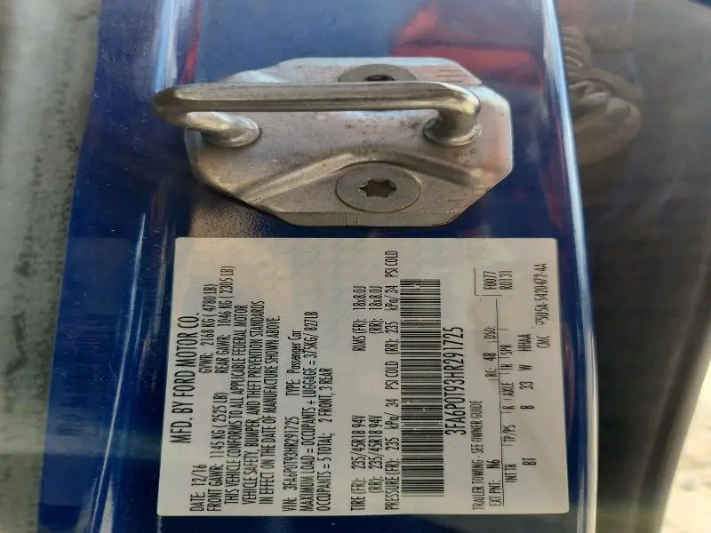 2017 FORD FUSION SE  