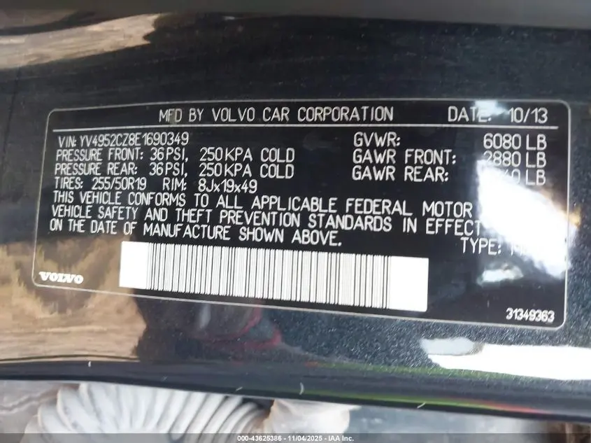 2014 VOLVO XC90 3.2 PLATINUM