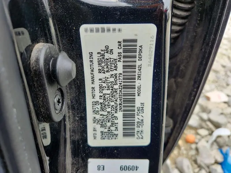 2010 TOYOTA COROLLA LE  