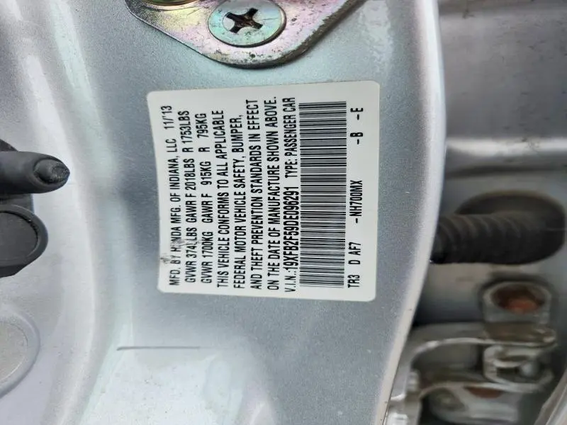2013 HONDA CIVIC LX  