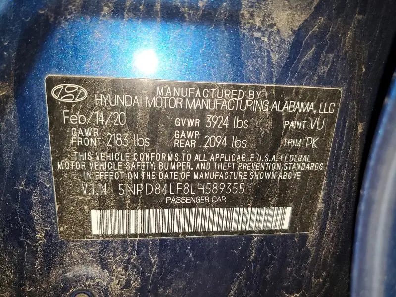 2020 HYUNDAI ELANTRA VALUE EDITION  