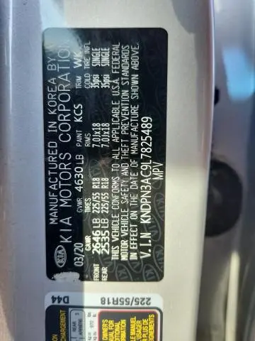 2020 KIA SPORTAGE EX  