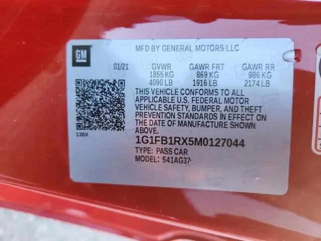 2021 CHEVROLET CAMARO LS