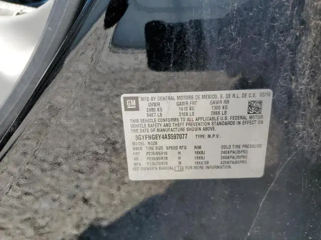 2010 CADILLAC SRX   