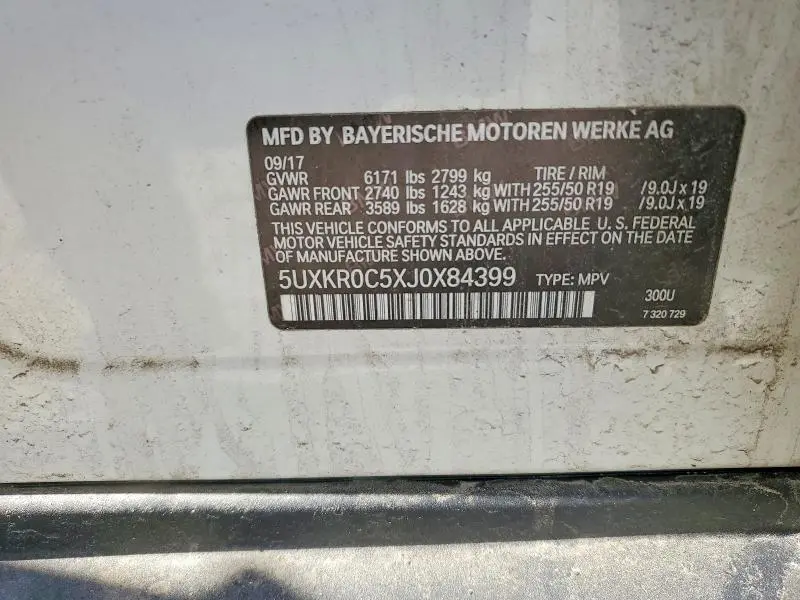 2018 BMW X5 XDRIVE35I  