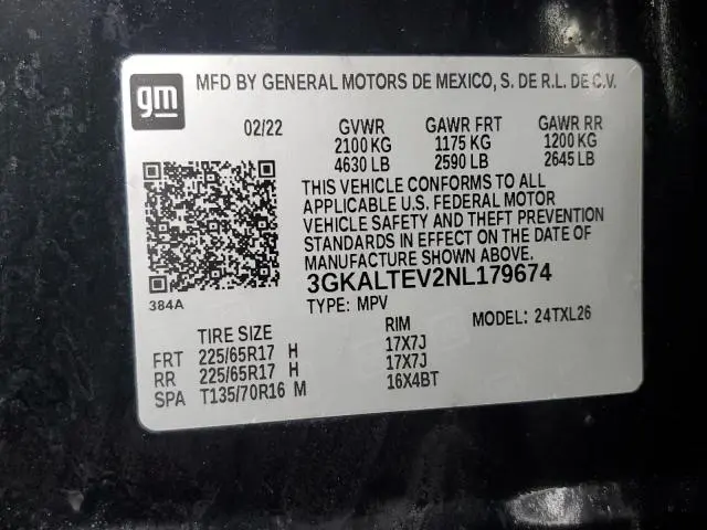 2022 GMC TERRAIN SLE  