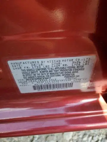 2019 NISSAN VERSA S  