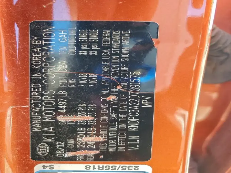 2013 KIA SPORTAGE EX  