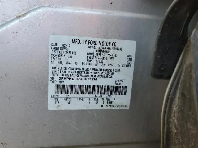 2019 FORD EDGE SEL  