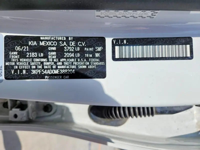 2021 KIA FORTE EX  