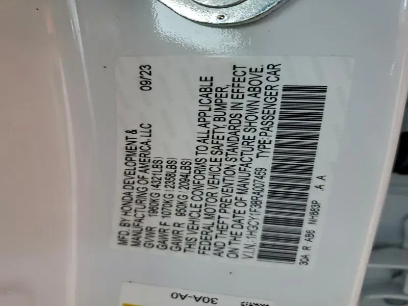 2024 HONDA ACCORD EX  