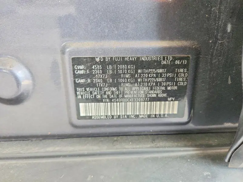 2014 SUBARU OUTBACK 2.5I PREMIUM  