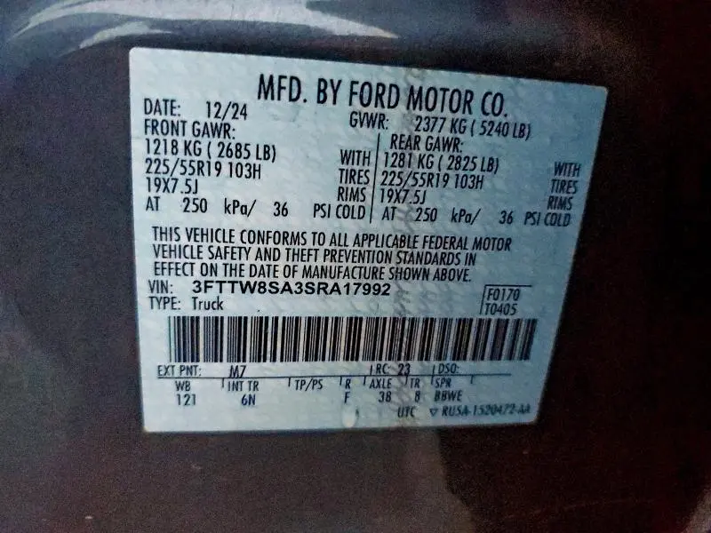 2025 FORD MAVERICK LARIAT  