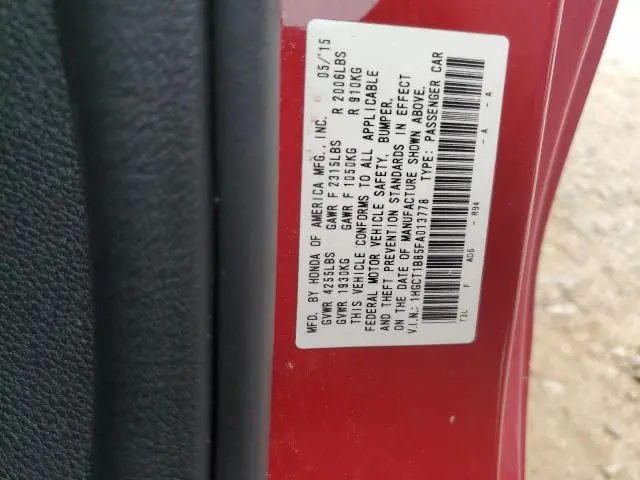 2015 HONDA ACCORD EXL  