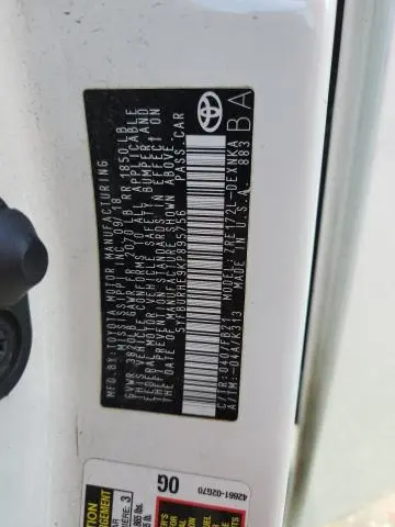 2019 TOYOTA COROLLA L  